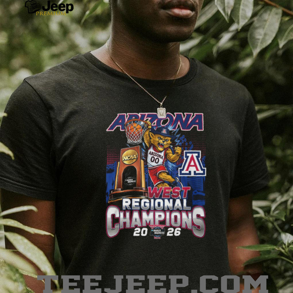 Arizona 2026 NCAA West Regional Champions Slam Dunk Mascot T Shirt