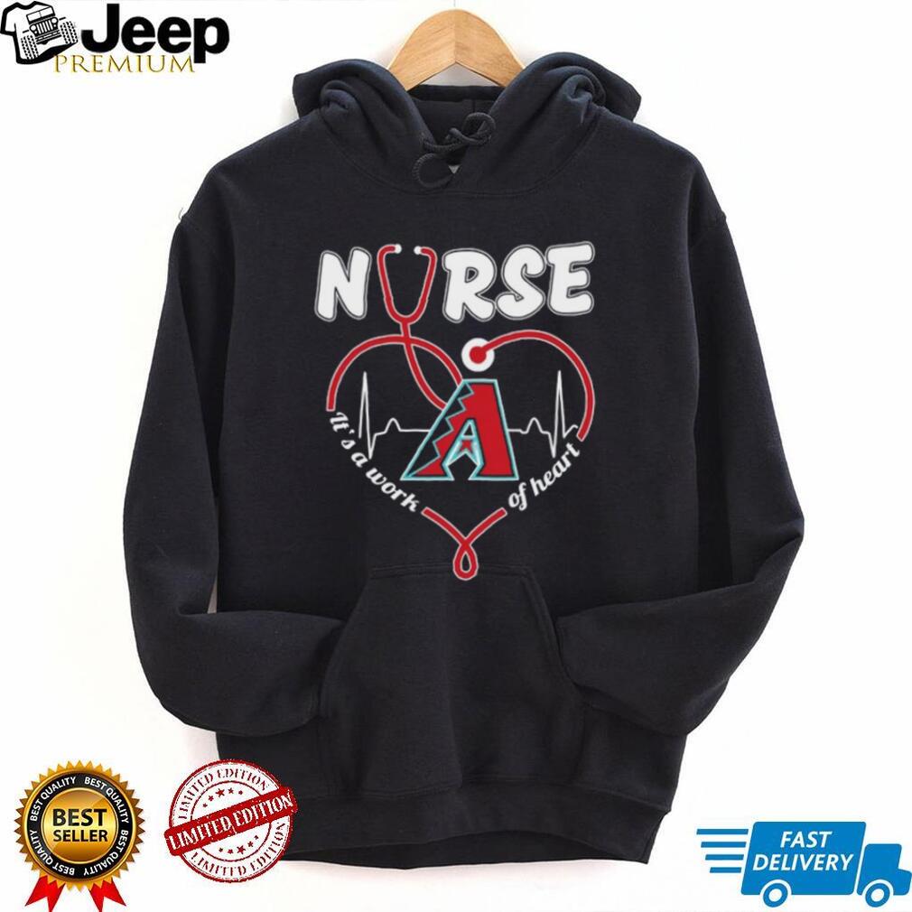 Arizona Baseball Nurse Stethoscope Heartbeat Team Fan T Shirt