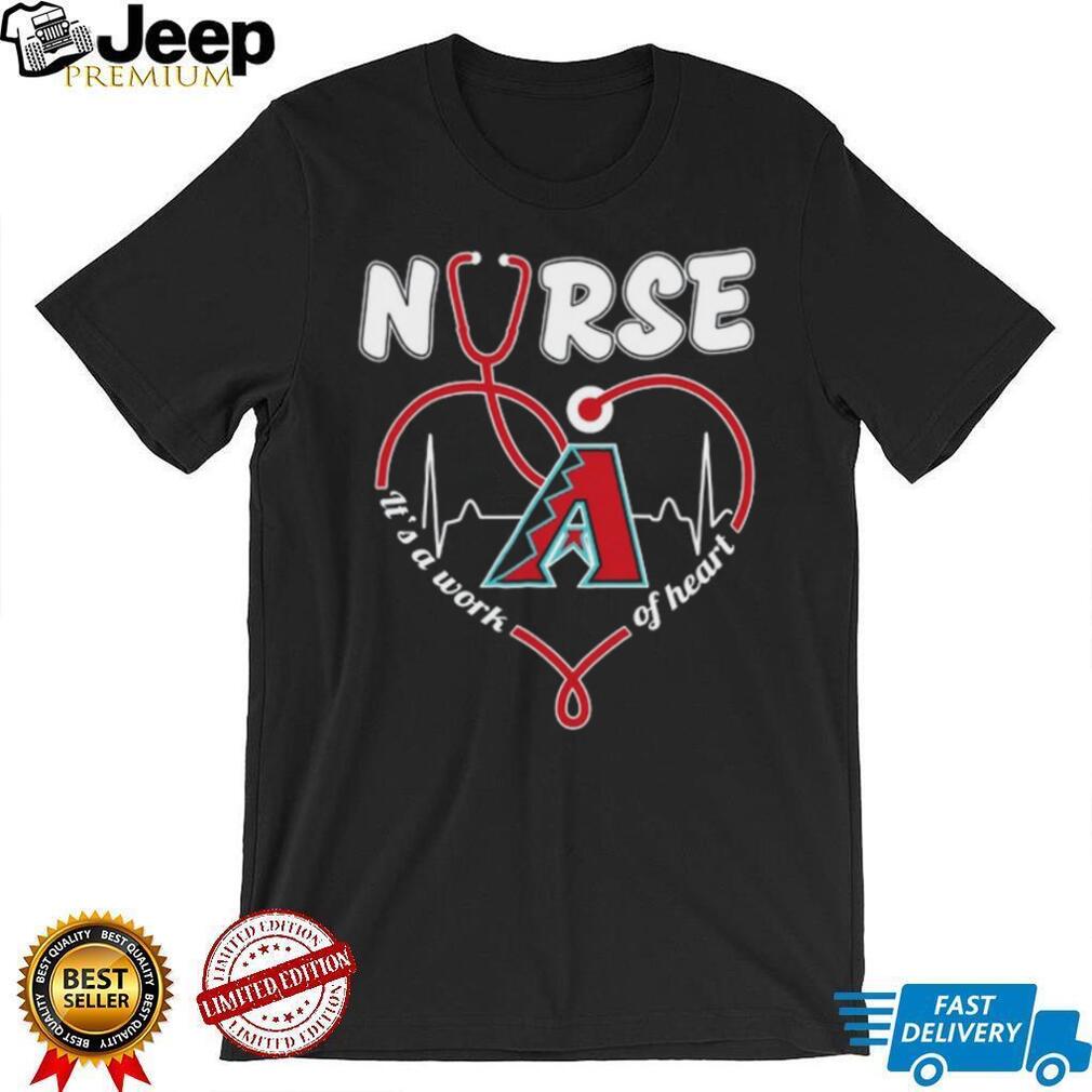 Arizona Baseball Nurse Stethoscope Heartbeat Team Fan T Shirt