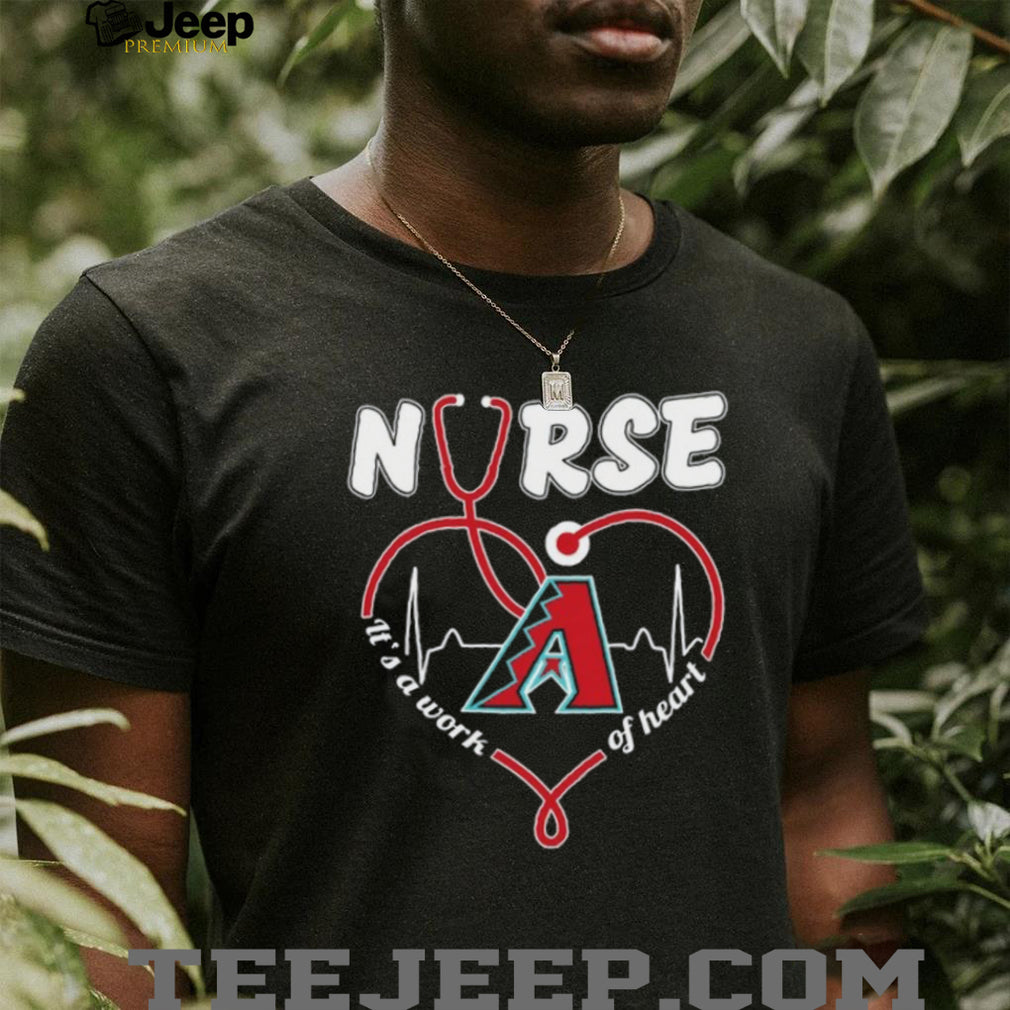 Arizona Baseball Nurse Stethoscope Heartbeat Team Fan T Shirt
