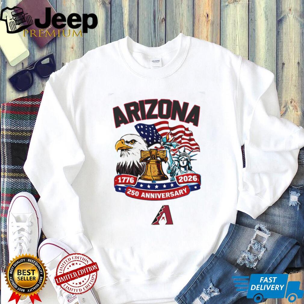 Arizona D Backs 250th Anniversary USA Flag Baseball Jersey T Shirt Custom Name