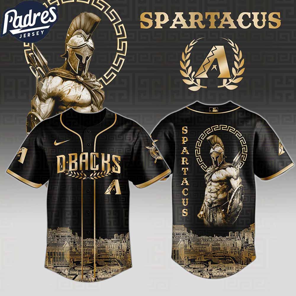 Arizona Diamondbacks MLB X Spartacus Custom Baseball Jersey - Padres Jersey Oasis: Elevate Your Baseball Style Game...