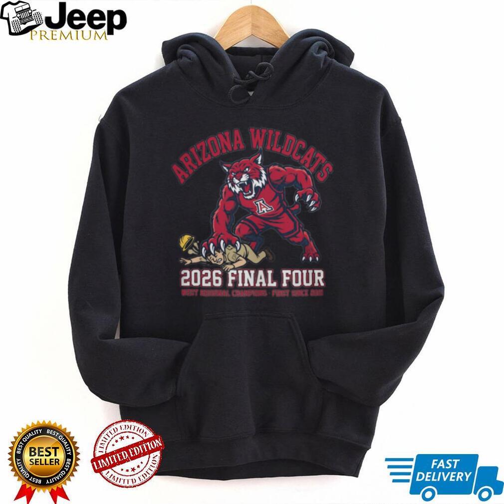 Arizona Wildcats 2026 Final Four West Regional Champions T Shirt