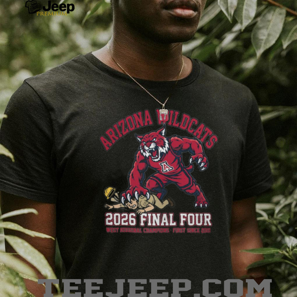 Arizona Wildcats 2026 Final Four West Regional Champions T Shirt