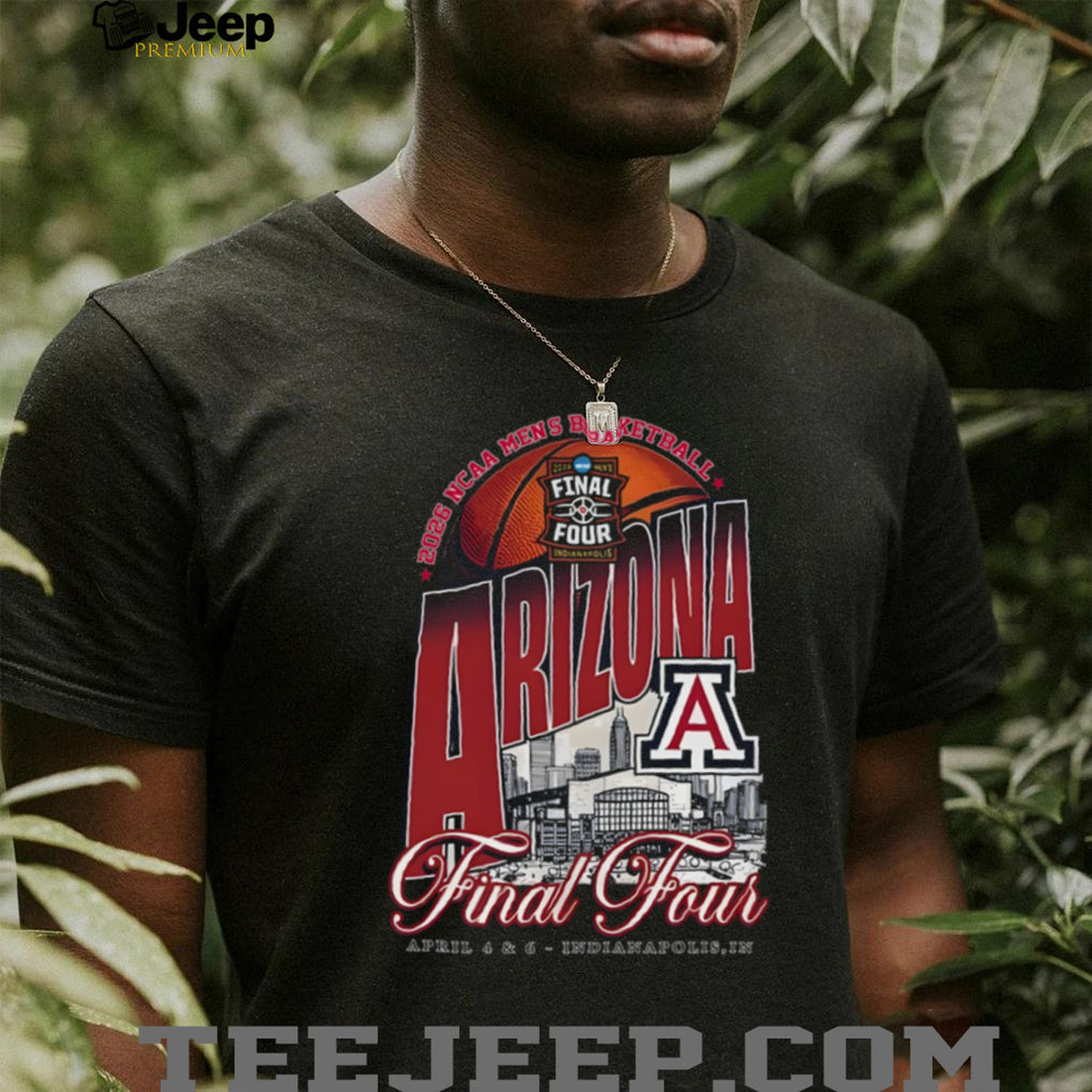 Arizona Wildcats 2026 NCAA Men’s Basketball Final Four Indianapolis T Shirt