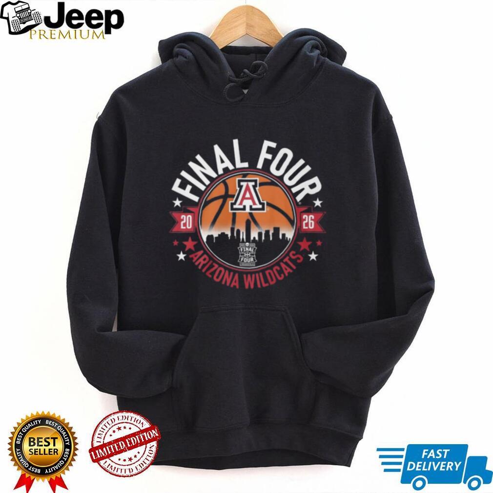 Arizona Wildcats 2026 NCAA Men’s Final Four Indianapolis Black T Shirt