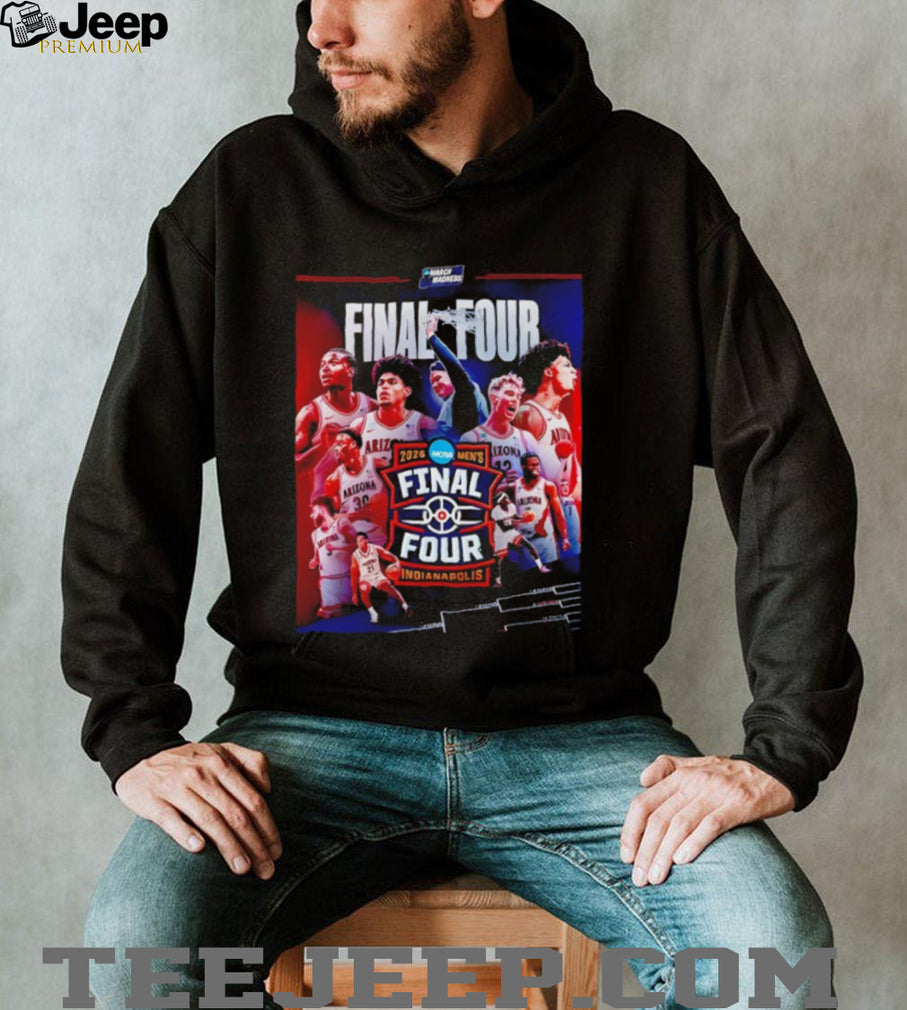 Arizona Wildcats 2026 NCAA Men’s Final Four Indianapolis T Shirt