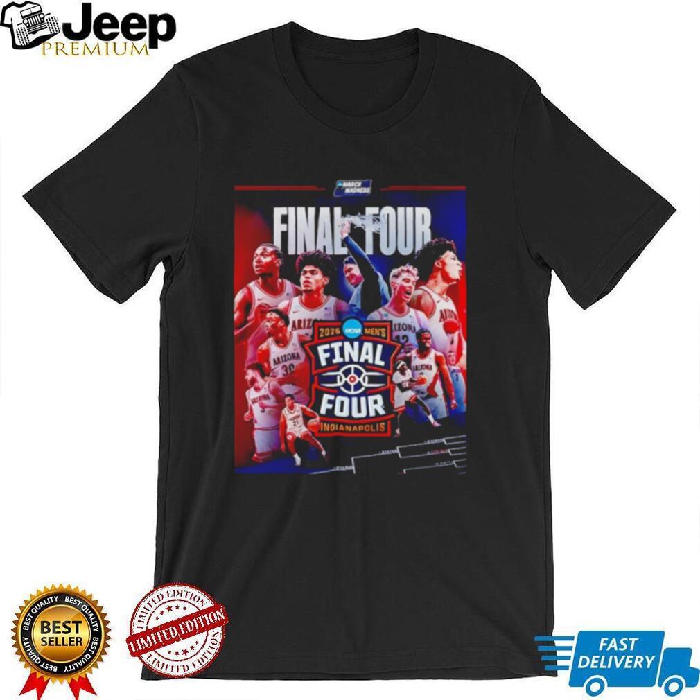 Arizona Wildcats 2026 NCAA Men’s Final Four Indianapolis T Shirt