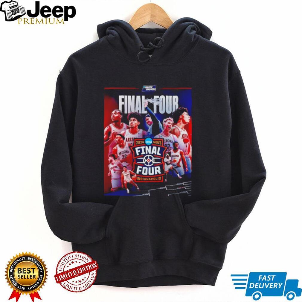Arizona Wildcats 2026 NCAA Men’s Final Four Indianapolis T Shirt