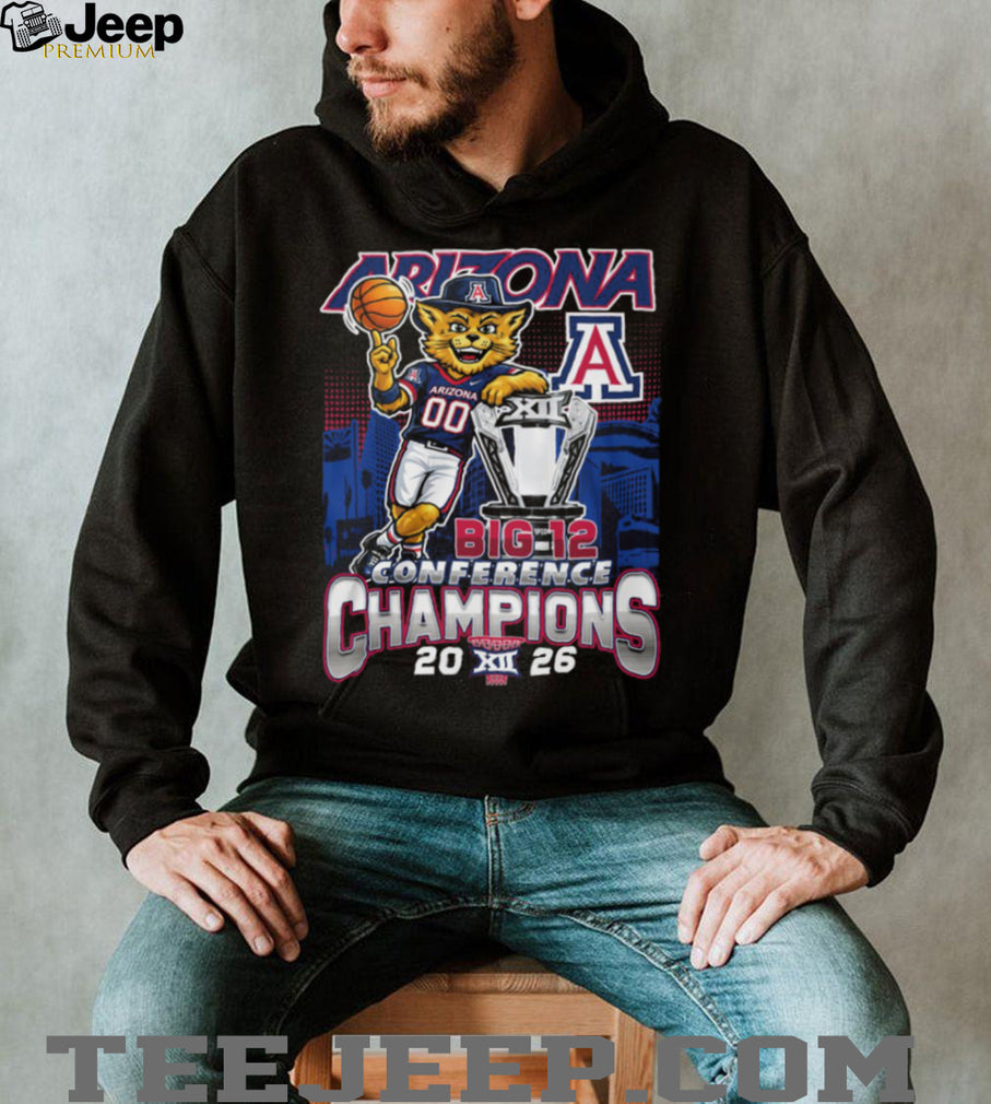 Arizona Wildcats Big 12 Conference Men’s Basketball Champions 2026 T Shirt