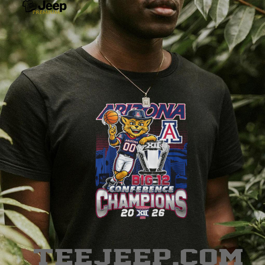 Arizona Wildcats Big 12 Conference Men’s Basketball Champions 2026 T Shirt