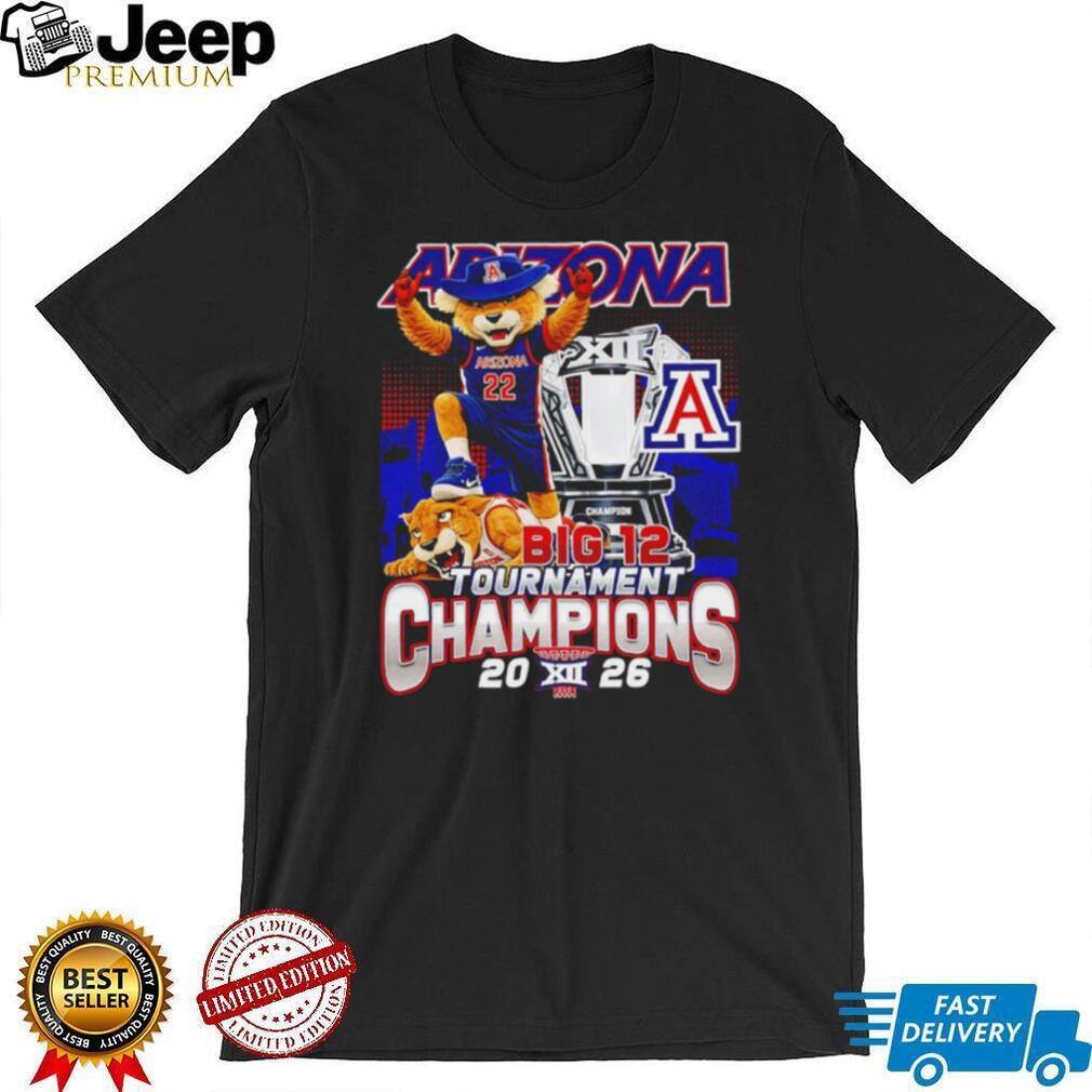 Arizona Wildcats Big 12 Tournament Champions 2026 T Shirt