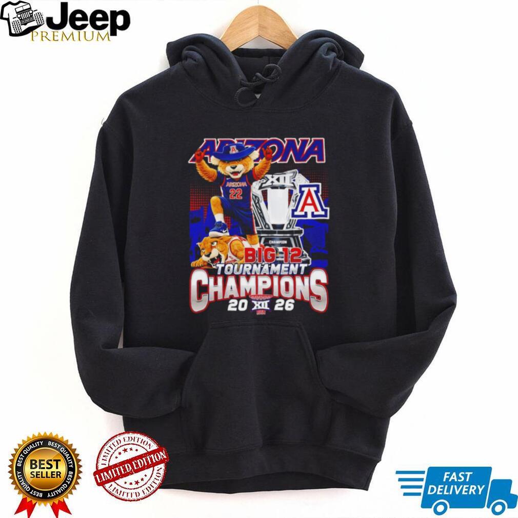 Arizona Wildcats Big 12 Tournament Champions 2026 T Shirt