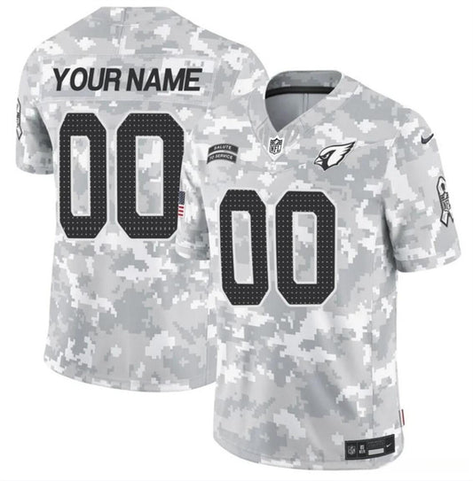 Arizona Cardinals Active Player Custom 2024 F.U.S.E Arctic Camo Salute To Service