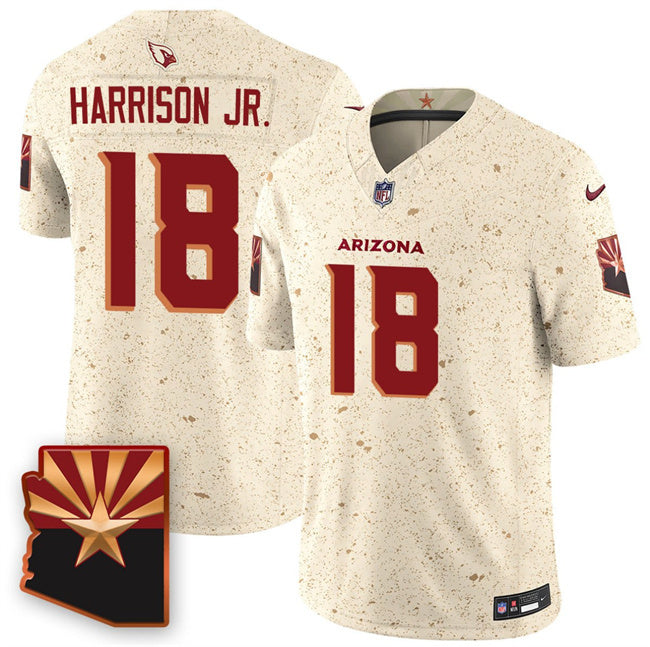 Arizona Cardinals #18 Marvin Harrison Jr. 2025 F.U.S.E. “Rivalries” Vapor Untouchable