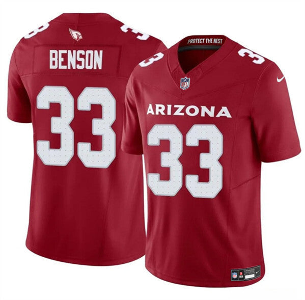 Arizona Cardinals #33 Trey Benson Red 2024 F.U.S.E. Vapor Untouchable