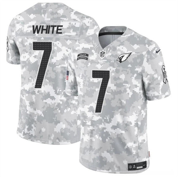 Arizona Cardinals #7 Kyzir White 2024 F.U.S.E. Arctic Camo Salute to