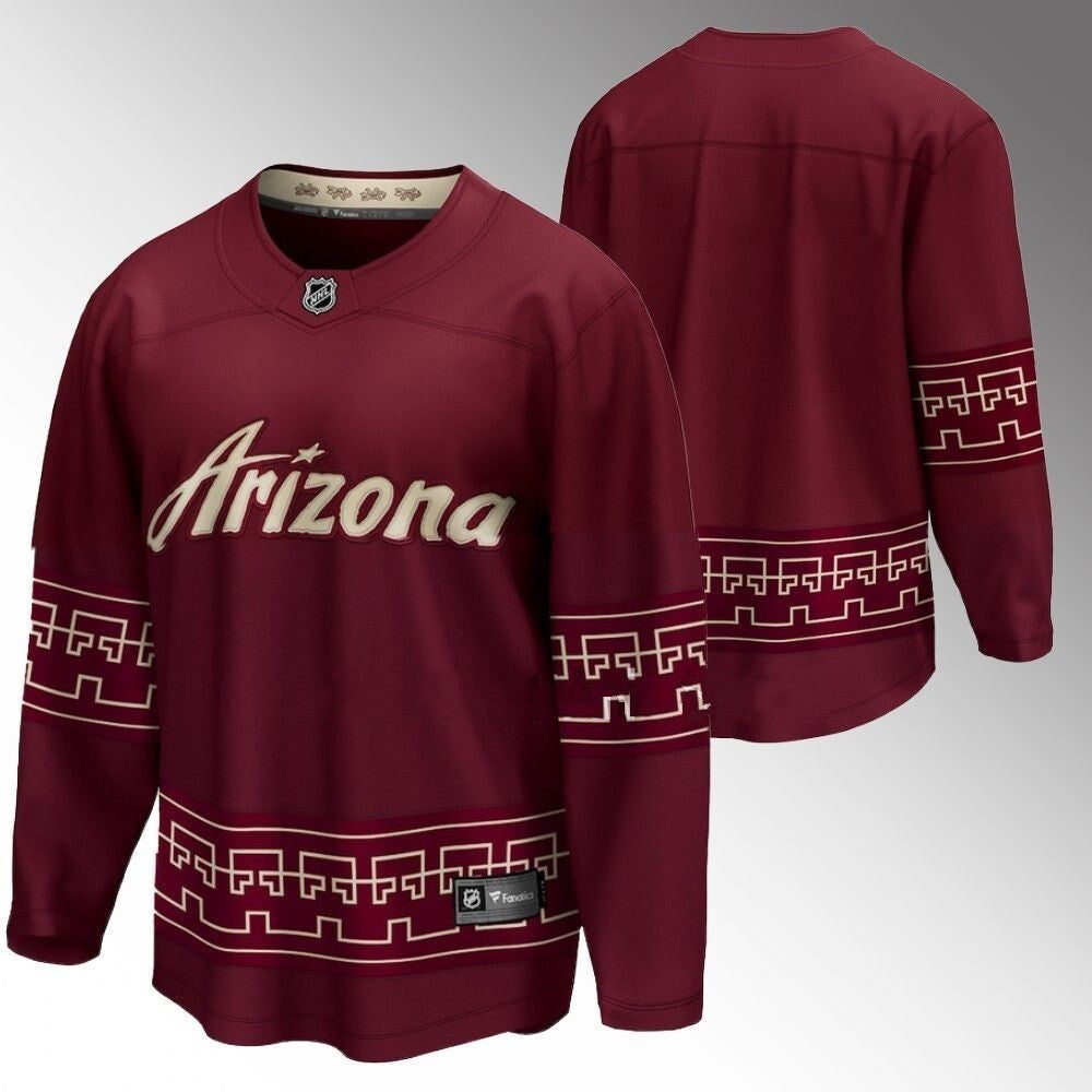 Arizona Coyotes 2022-23 Desert Night Alternate Garnet Jersey