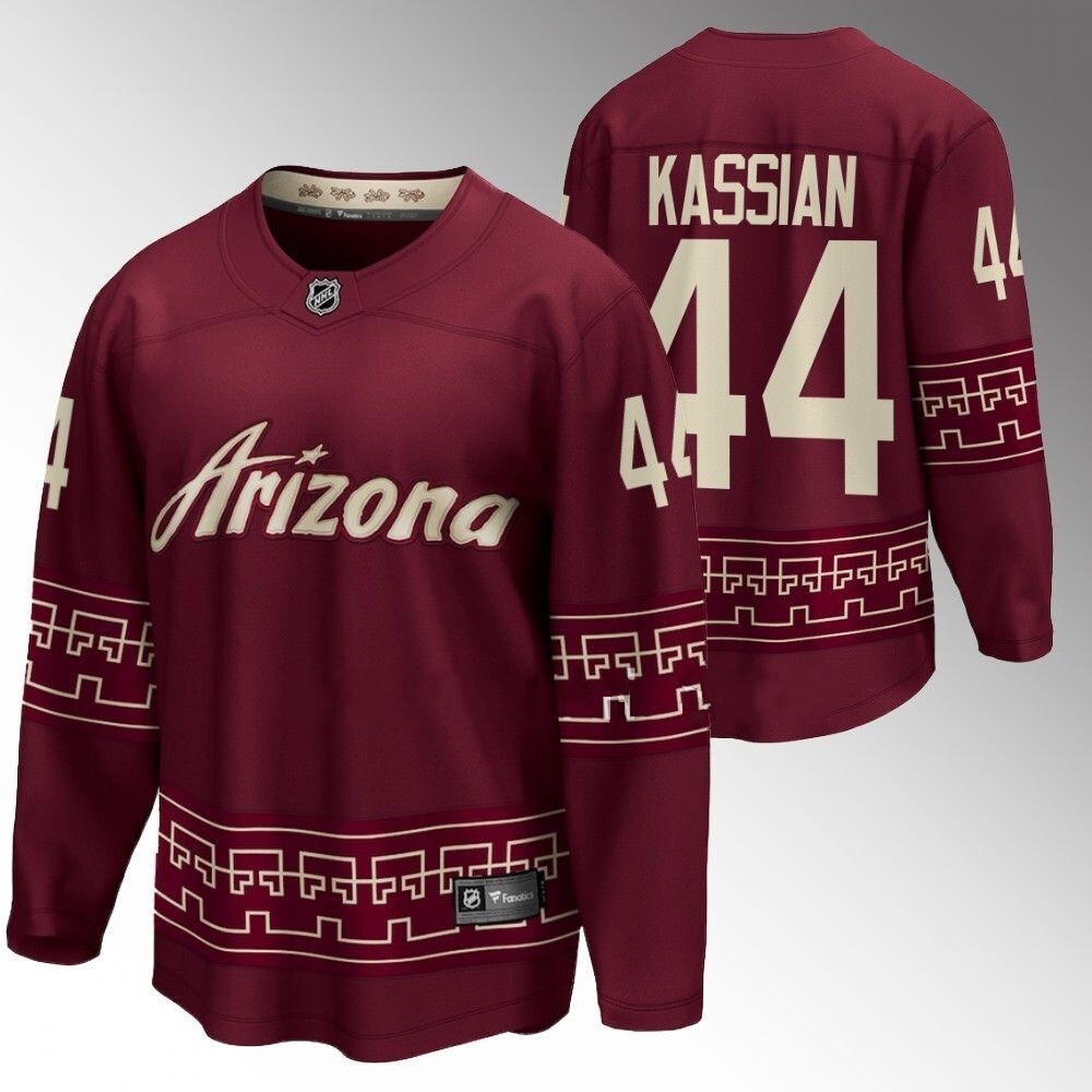 Arizona Coyotes #44 Zack Kassian 2022-23 Desert Night Alternate Garnet Jersey