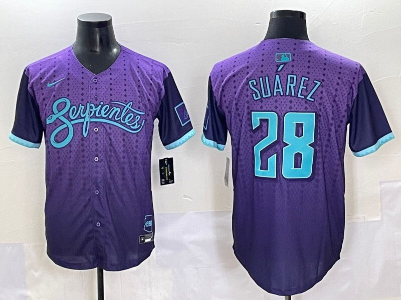 Arizona Diamondbacks #28 Suarez Diamondbacks Collaboration Style 2