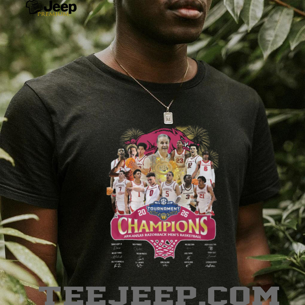 Arkansas Razorbacks 2026 SEC Tournament Champions Men’s Basketball T shirt