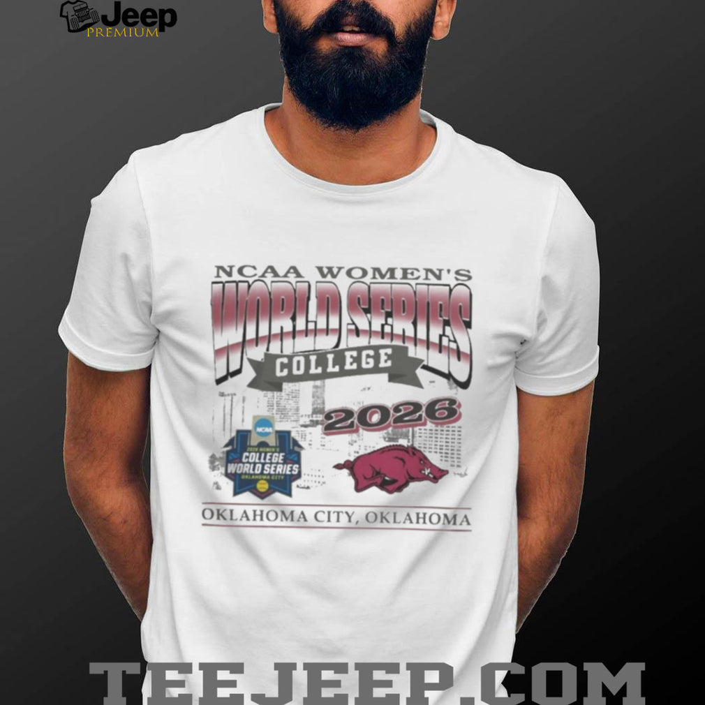 Arkansas Razorbacks NCAA Women’s College World Series Oklahoma City 2026 Logo Shirt