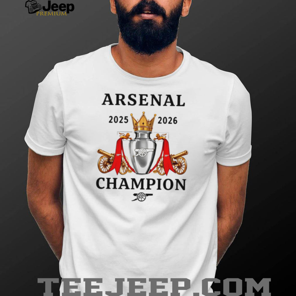 Arsenal FC Premier League 2026 Champions Trophy T Shirt