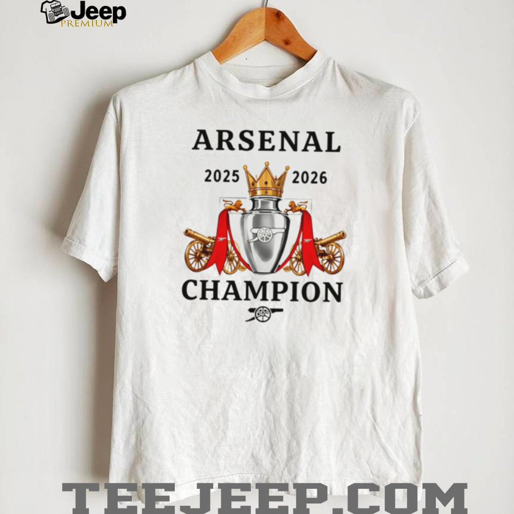Arsenal FC Premier League 2026 Champions Trophy T Shirt