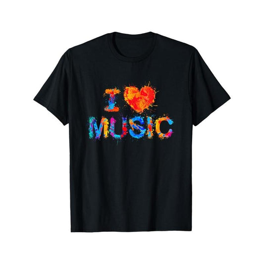Art music Watercolor music team color T-shirt Made in USA