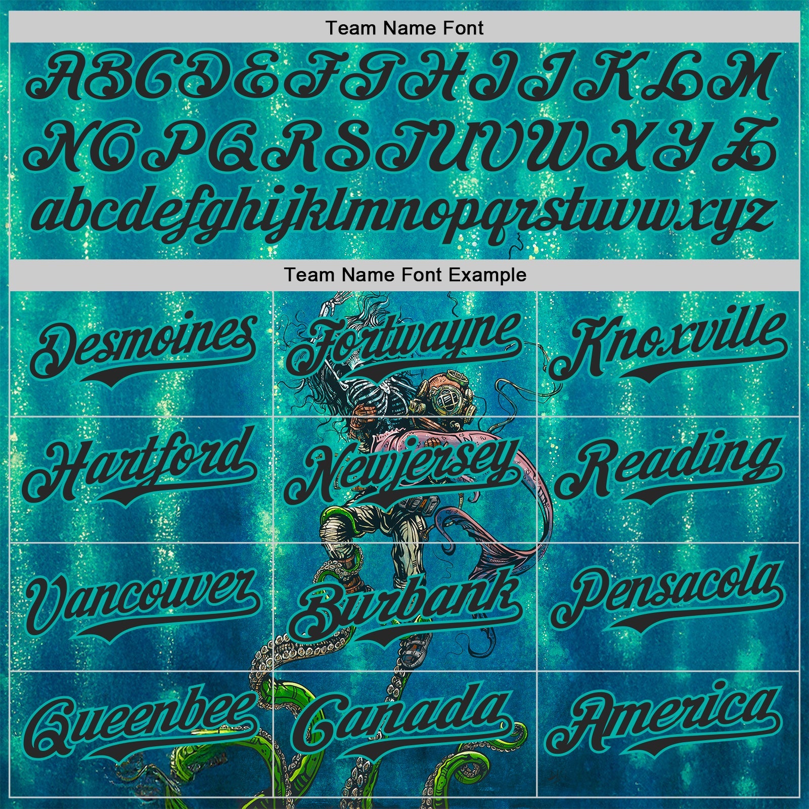 Custom Blue Black Green-Aqua David Lozeau Catch Or Release Authentic Baseball Jersey