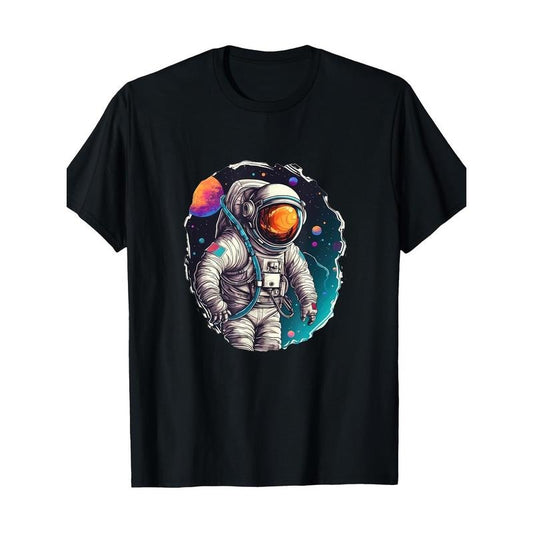 Astronaut Outer Space gift Science Gift Fun Space T-shirt Made in USA