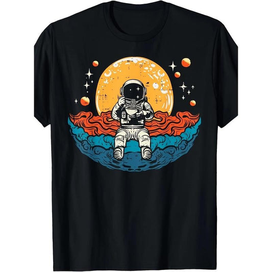 Astronaut Ramen Bo Space Noodle T-shirt Made in USA