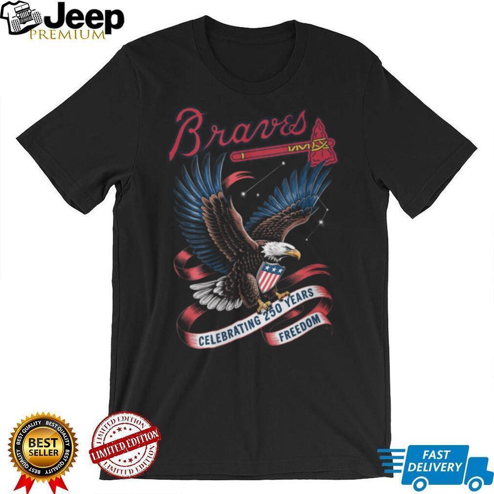 Atlanta Braves 250 Years of Freedom Patriotic Eagle Graphic T Shirt