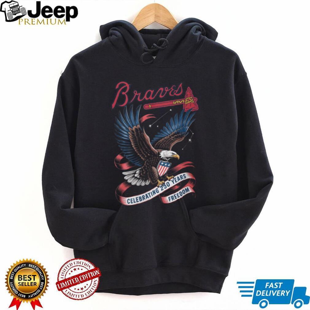 Atlanta Braves 250 Years of Freedom Patriotic Eagle Graphic T Shirt