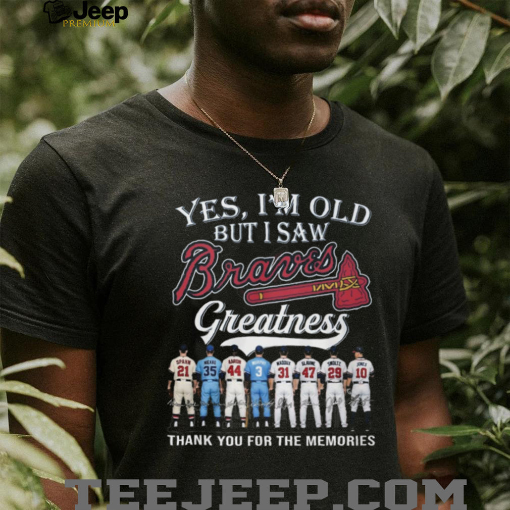 Atlanta Braves Baseball Greatness Legends Team Roster Vintage Unisex Fan Shirt