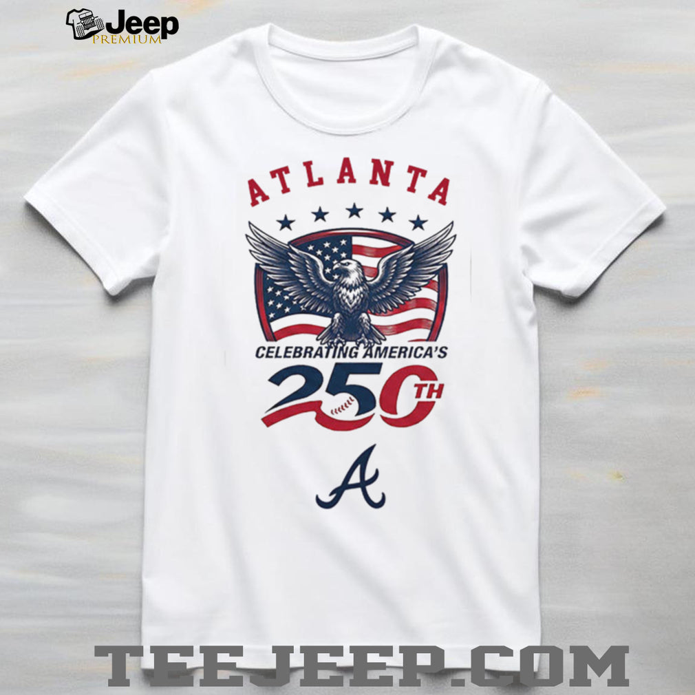 Atlanta Braves Celebrating America’s 250th Baseball Jersey T Shirt Custom Name