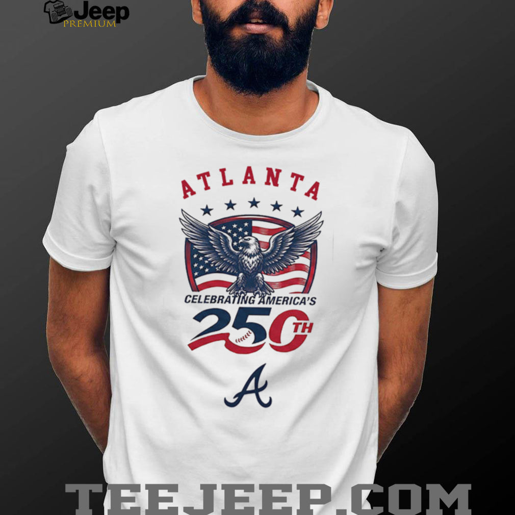 Atlanta Braves Celebrating America’s 250th Baseball Jersey T Shirt Custom Name