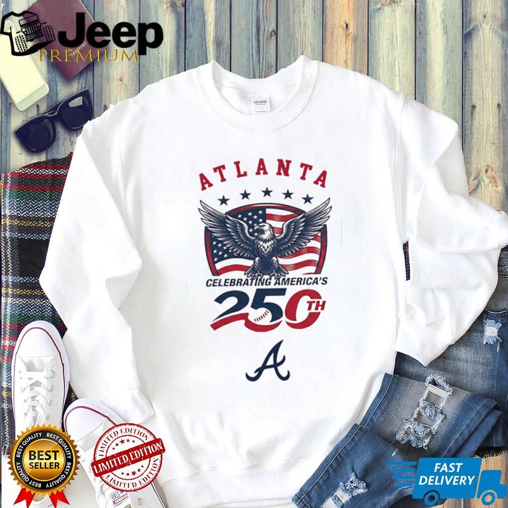 Atlanta Braves Celebrating America’s 250th Baseball Jersey T Shirt Custom Name