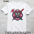 Atlanta Braves Fire Department FD Logo Baseball Fans First Responders White T Shirt