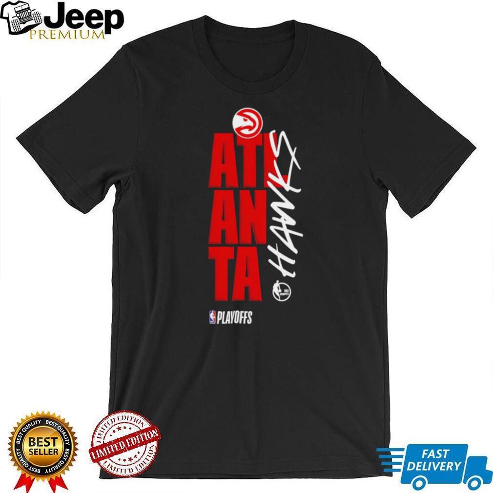 Atlanta Hawks NBA Playoffs Vertical Typographic T Shirt
