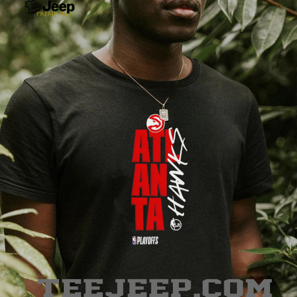 Atlanta Hawks NBA Playoffs Vertical Typographic T Shirt