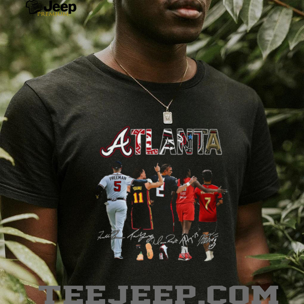Atlanta Sports Legends Crosswalk Signatures Shirt