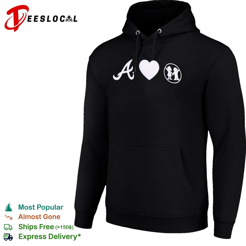 Atlanta braves heart kids shirt