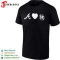 Atlanta braves heart kids shirt