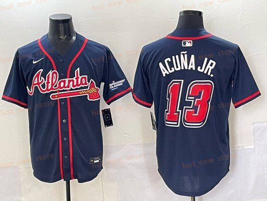 Atlanta Braves #13 Ronald Acuna Jr. Warriors Special Edition Style 2