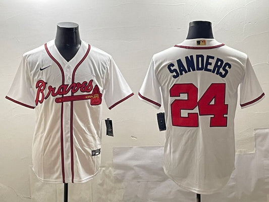 Atlanta Braves #24 Deion Sanders Warriors Fan Edition Style 2