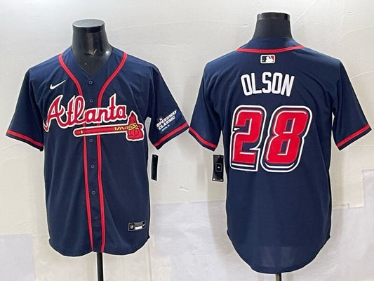 Atlanta Braves #28 Matt Olson Warriors Special Edition