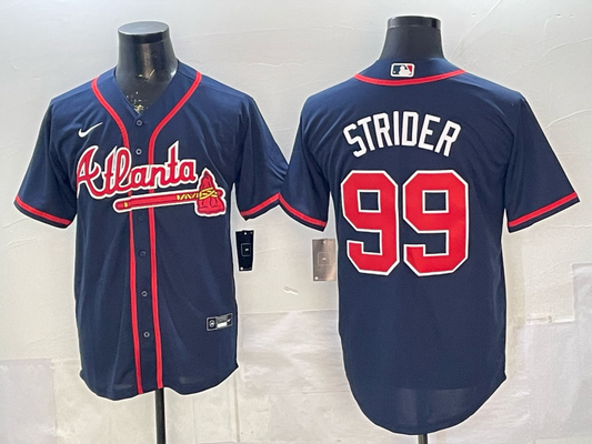 Atlanta Braves #99 Spencer Strider Warriors Special Edition Style 2