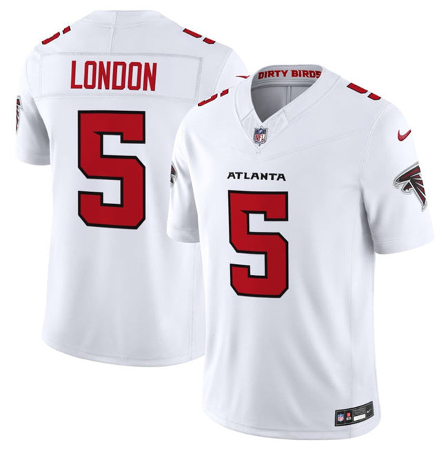 Atlanta Falcons #5 Drake London White 2026 New F.U.S.E. Vapor Untouchable Limited
