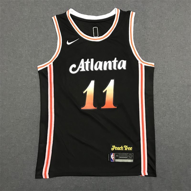 Atlanta Hawks #11 Trae Young 2023 Hawks 11 # Trae Young Black City Edition Jersey Style 2